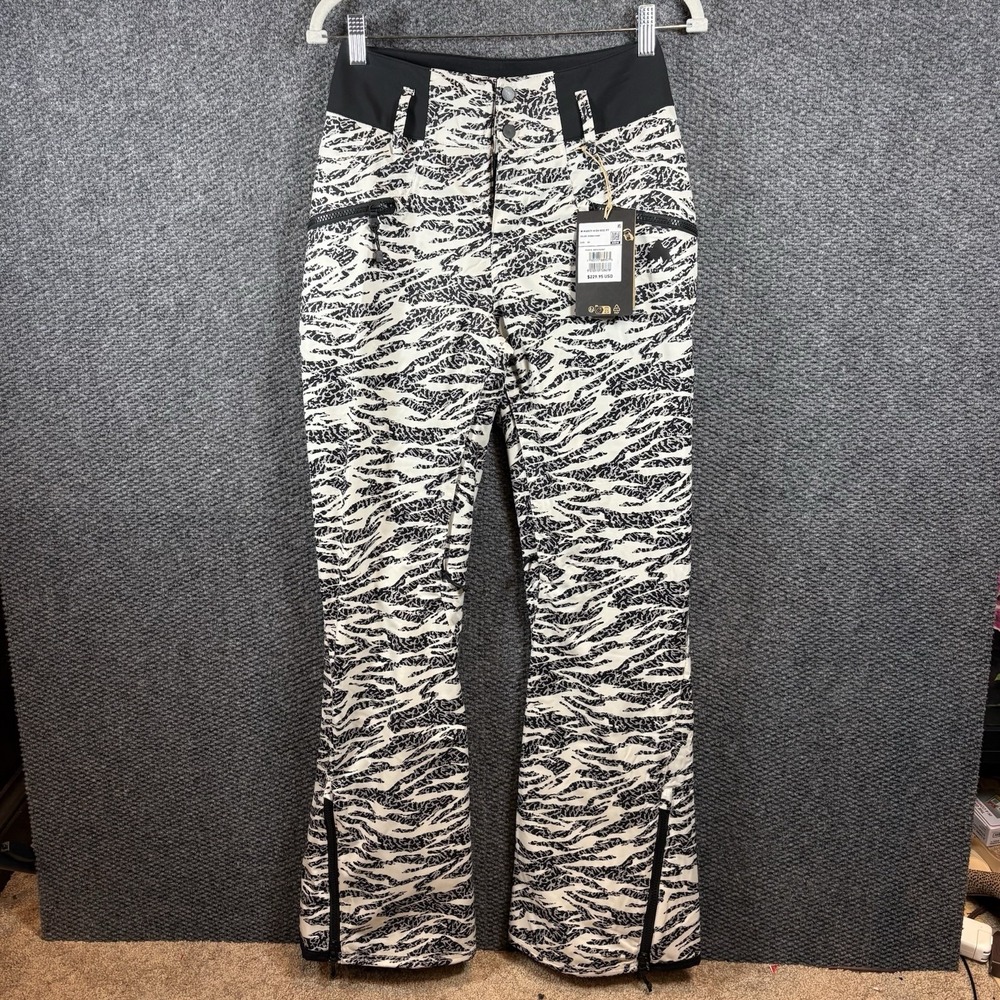 BURTON Womens XS Snowboard Snow Pants Marcy High Rise Pant‎ Zebra Camo, NWT $229